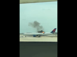 Passengers Forced To Evacuate After Plane Bursts Into Flames